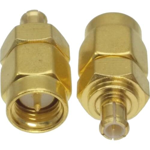 10pcs Adapter converter SMA male to MCX male Plug RF COAXIAL Connector
