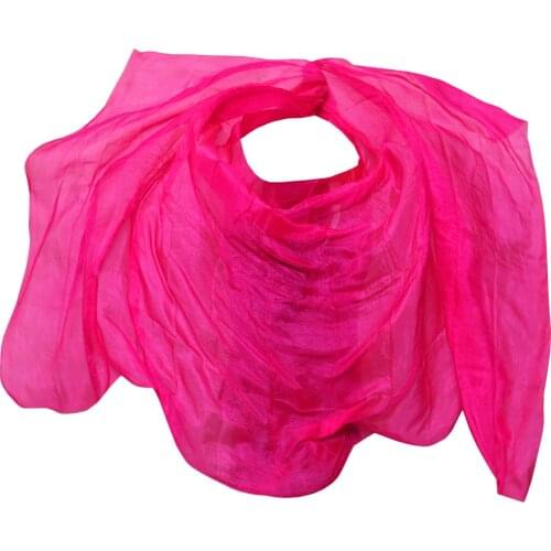100% Silk Belly Dance Veil Dancing Veils Solid Colour Bellydance Costume Accessories Silk Shawl Scarf Dance Props wholesale
