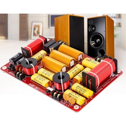 3 Way Speaker Audio Frequency Divider 3 Unit Crossover Filters 600W for Car Home Audio System