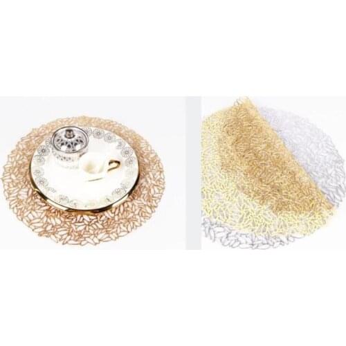 New 30pce/lot Round Coaster Insulation Table Mats Pads Plastic Table Placemat Non-slip Mats Coffee Tea Place Mats