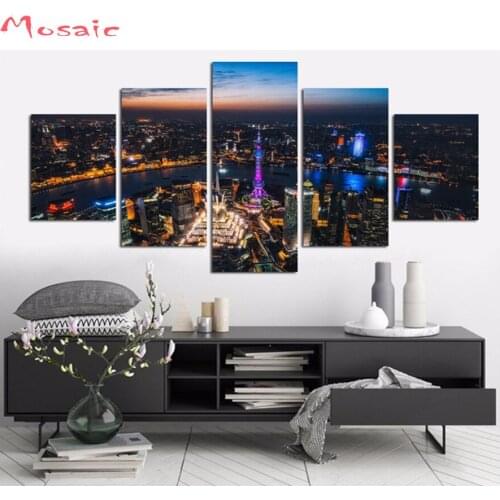 City Night Diamond painting Cross Stitch,Diamond Embroidery,view,Party gift,Mosaic diamond,wall sticker,Home Decor Multi-picture