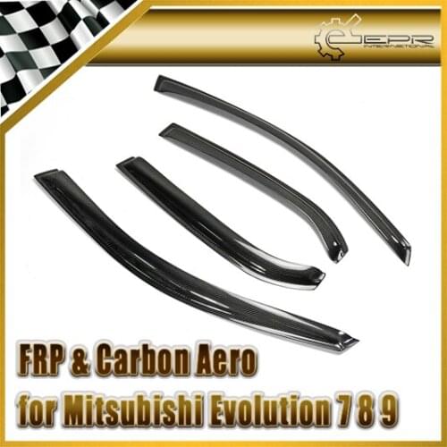 Car-styling For Mitsubishi Evolution EVO 7 8 9 Carbon Fiber Wind Deflector In Stock