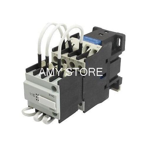 CJ19-25 Ui 500V 380V Coil 25A Pole 1NO Changeover Capacitor AC Contactor