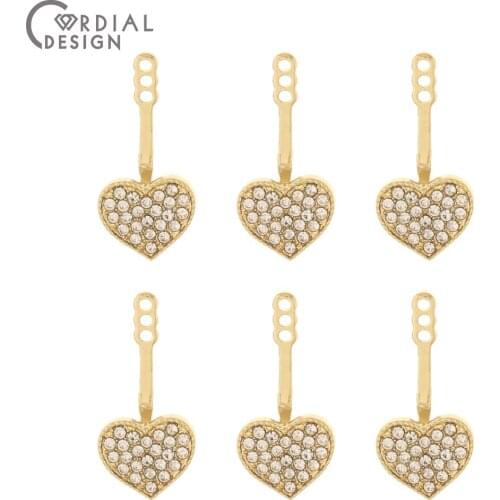 Cordial Design 100Pcs 11*22MM Earrings Accessories/Pendant/Hand Made/Rhinestone Charms/DIY Making/Jewelry Findings & Components