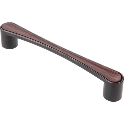 Wooden Brown single hole Cabinet Knobs and Handles Zinc Alloy Kitchen Cabinet Drawer Door Wardrobe handle durable elegant design