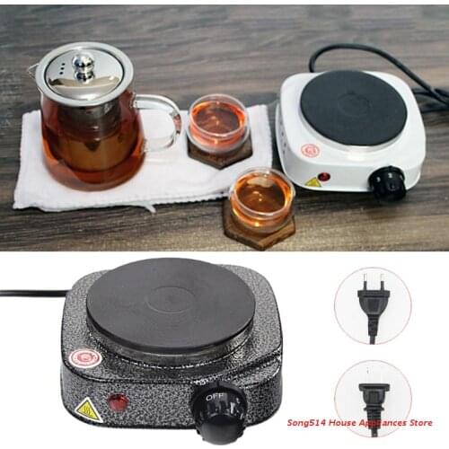 Electric Stove Countertop EU/US Plug w/ Handles 550W for Cooking Electric Hot Plates Countertop for Kitchen Camping RV
