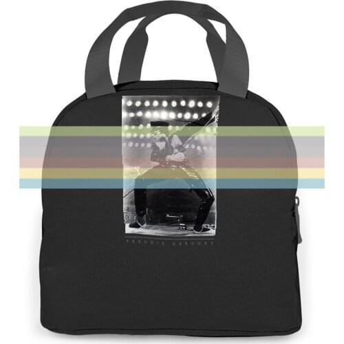 FREDDIE MERCURY "LIGHTS" PHOTO WHITE NEW OFFICIAL ADULT QUEEN BAND Print for women men Portable insulated lunch bag adult
