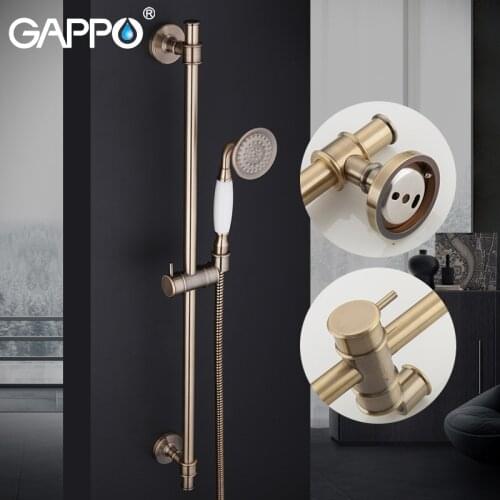 GAPPO Shower Faucet Tap Shower System Wall Mixer Waterfall Bathroom Faucet Set Bronze Brass Bathroom Mixer Bath Taps Shower