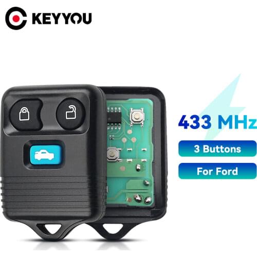KEYYOU 433MHz 3 Buttons Car Key Replacement Remote Key Fob Keyless Entry For Ford Transit MK6 Connet 2000-2006 Program Details