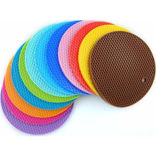 Kitchen Table Silicone Pad Silicone Non-slip Heat Resistant Mat Coaster Cushion Placemat LX8258