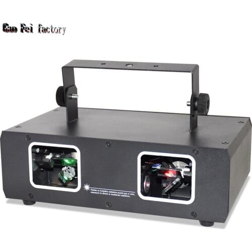 Party Disco Lights Double Hole Lyre RG DJ Laser Beam Line Scanner Projector By DMX512 Control Stage Lighting Effect Dance Bar