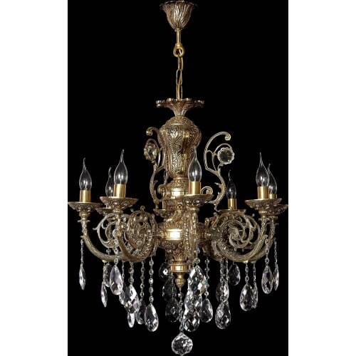 CHANDELIER HALL CASTING 6 LAMP BRONZE