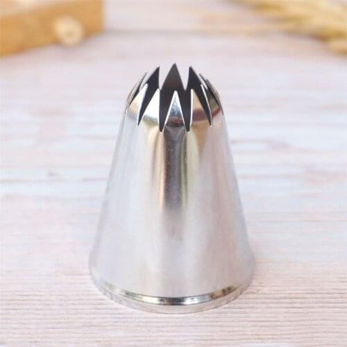 #M22 Cake Decorating Pastry Piping Nozzle Icing Tips 12 teeth Bakeware Kitchen Cookies Tools Stainless Steel