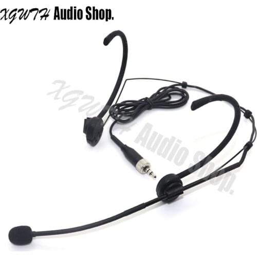 Mini Portable Folding Condenser Headset Microphone Mic For Sennheiser Wireless Bodypack Transmitter System 3.5 mm Lockable
