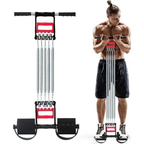 Muti-functional Spring Chest Developer Expander Men Fitness Tension Puller Muscles Exercise Workout Equipment Resistance Bands