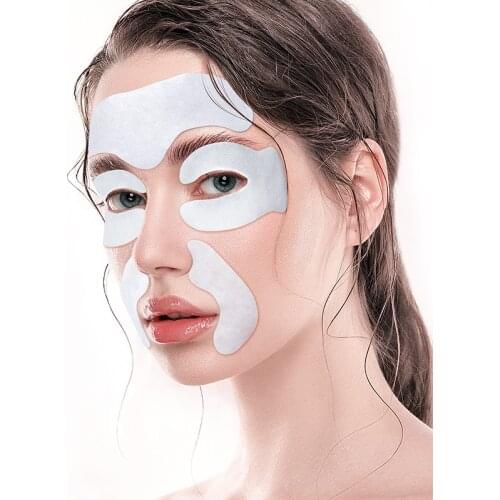 Mask Skincare Sets—1 Pair Eye Patch, 1 PC Forehead Patch, 1 Pair Nasolabial Folds Mask, Anti Wrinkles Anti Aging