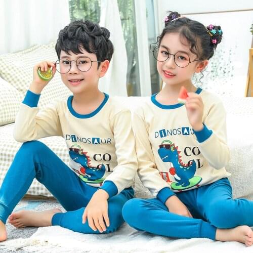 2021 Autumn Winter Kids Pajamas Sets Baby Girl Boy Clothes Pyjamas Girls Pijamas Baby Boys Girls Long Sleeve T-shirt+Pants 2pcs