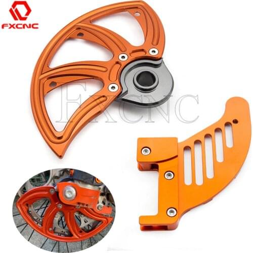 22mm CNC Front Rear Brake Disc Guard Protector For XCW XCF-W EXC EXC-F Six Days 2013 2014 2015 2016 2017 2018 2019