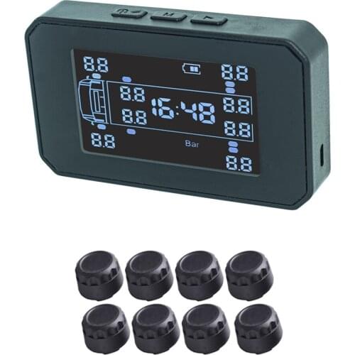 Factory direct sales truck tire pressure monitor with strong endurance is suitable for 8-wheel trucks truck tpms