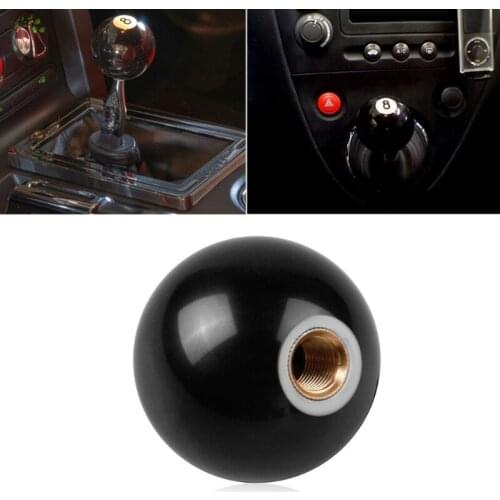 8 eight Pool Billiard Ball custom Gear Shifter Shift Knob Car Lever black