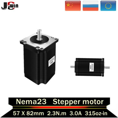 Fast shipping! NEMA23 stepper motor 57x82mm 4-lead 2.3N.m Single/double 315Oz-in for 3D printer
