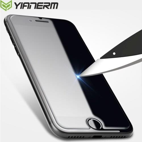 Yianerm Screen Protector For iPhone 6s 6 7 8 Plus X 5s SE Tempered Glass Film 2.5D 0.26mm 9H Clear Premium HD Ultra Thin