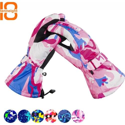 TENNEIGHT Women Ski gloves Windproof Waterproof Touch Screen Snow Gloves winter climbing Snowmobile Riding Snowboard Gloves