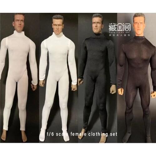 1/6 Mens Elastic Bodysuit CJG-M013 Tights Underwear For Muscle Body Male Jumpsuit