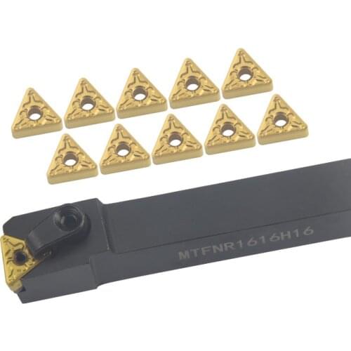 1pc MTFNR/L External Turning Tool Holder MTFNR1616H16 MTFNR2525M16 MTFNR3232P16 Carbide Inserts TNMG16 Lathe Cutting Tools Set