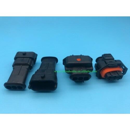 10 pcs 3 Pin 1 928 403 968 1928403968 Female Male 3.5mm Auto Sensor Connector Diesel Injection Pump Plug