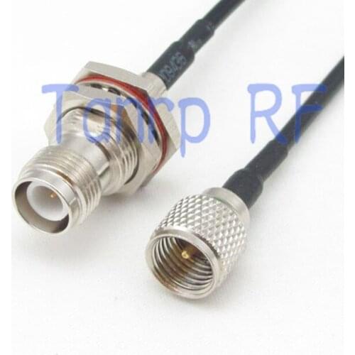 10pcs 6in mini UHF male plug to RP-TNC female jack RF connector adapter 15CM Pigtail coaxial jumper cable RG174 extension cord