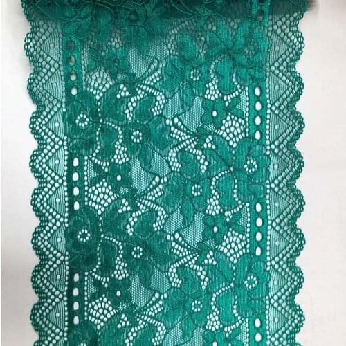 10Yards Yellow Blue White Lace Fabric DIY Crafts Sewing Supplies Decoration Accessories For Bra Garments Elastic Lace Trim