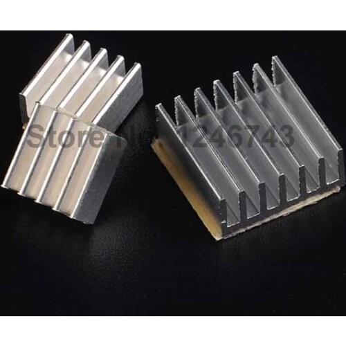 3PCS/LOT For Raspberry Pi 2 B Heatsink Cooler Pure Aluminum Heat Sink Set Kit Radiator With Adhesive