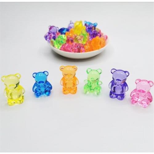 5 Pieces 27*35mm Acrylic Crystal Bear Shape Game Pieces For Board Games Accessories