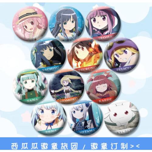 58mm Puella Magi Madoka Magica badge Kaname Madoka Brooch Iron Badges