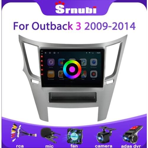 Srnubi 2 Din Android 10 Carplay Auto RGB Light Car Radio Multimedia Video Player for Subaru Outback 4 Legacy 5 2009-2014 GPS DVD