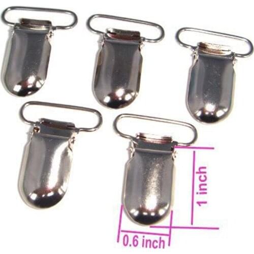 Free shipping Lead Free Metal Suspender Paci Pacifier Clips Ribbon Craft Sewing Tool 100pcs / lot 09107