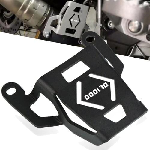 Black Accessories Exhaust Valve Guard Cover Protection For Suzuki V-Strom 1000/XT 2015-2019 DL1000 V-Strom1000 2018 2017 2016