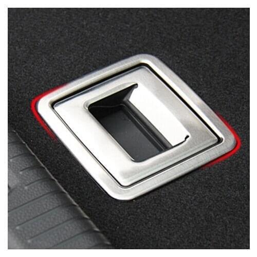 DoColors 2pcs/set stainless steel car trunk box bowl trim decoration case for Volkswagen Golf 7 MK7 auto accessories