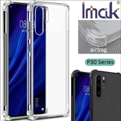 IMAK Airbag Case For Huawei P30 Pro Drop resistance Soft TPU Silicone Clear Transparent Cover For P30 Lite