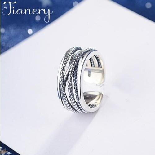 JIANERY Punk Vintage Silver Color Multi-layer Rings For Women Men Engagement Rings Girls Party Gifts Anillos 2019