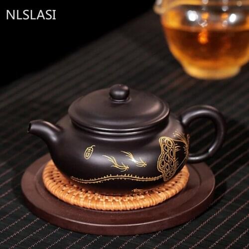 Chinese Yixing teapot Handmade purple clay filter teapots zisha beauty kettle Custom tea set Authentic Teaware Tie Guanyin 200ml