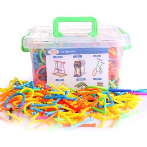 Creative Childrens Educational Toys 3-7 Year-old Toy Boys Girls Building Blocks Stick Friends