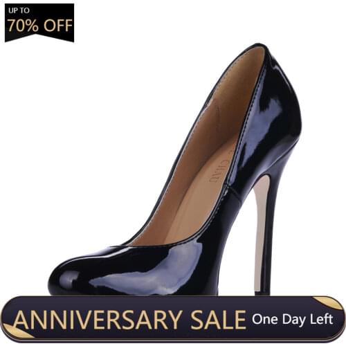 Patent Party Round Toe Stiletto High Heel Women Pumps Chaussure Escarpins Femmes Talon Haut Aiguille Bout Rond Soiree YJ0640C-a1