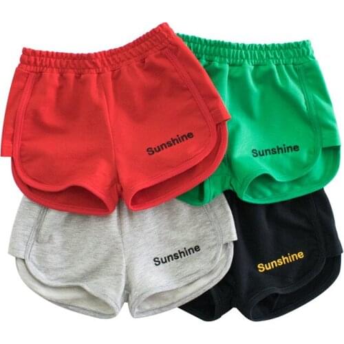 Summer shorts for boys and girls wear thin style 2021 new childrens casual pants for small and medium-sized children