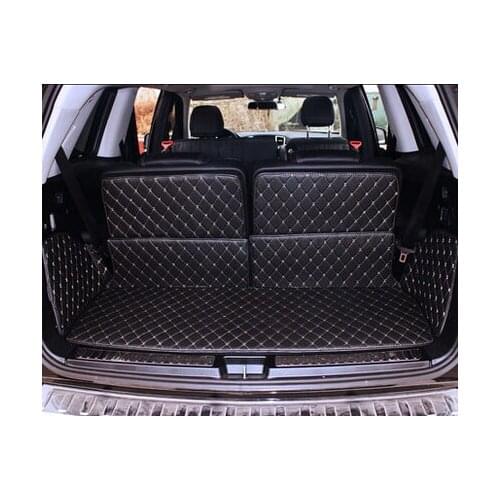 Top quality! Special car trunk mats for Mercedes Benz GL X166 7 seats 2016-2013 waterproof boot carpets cargo liner for GL 2015