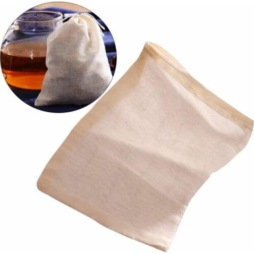 Reusable Nut Almond Milk Strainer Bag Tea Coffee Juices Filter Cheese Mesh Cloth