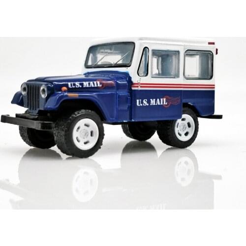 Greenlight 1:64 1971 Jeep DJ-5 U.S. Mail Blue with White Top Diecast Model Car Loose