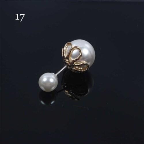 Fashion and popular womens slotted pin pearl slotted brooch light proof accessory pure copper pin versatile Brooch