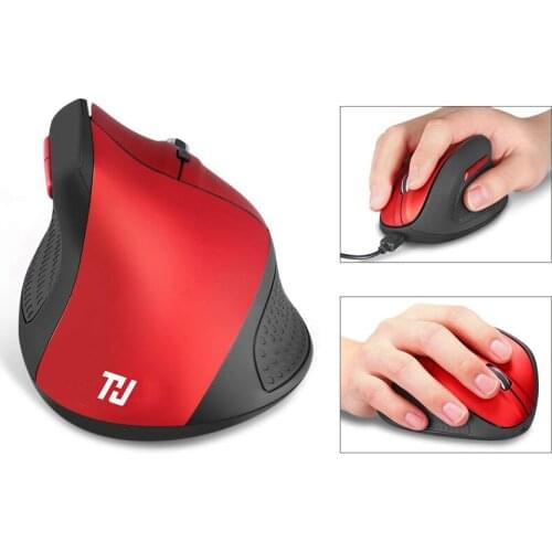 THU 2.4G Wireless Mouse Rechargeable Ergonomic Vertical Gaming Mouse 6 DPI level up to 4800DPI for PC Laptop MacBook